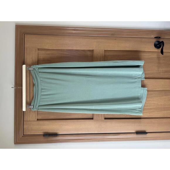 Anthropologie Junie Midi Skirt Front Twist Sage Green Women’s size Small - Picture 5 of 12